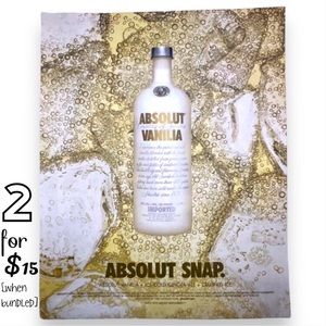 🟢[Absolut Vodka] ABSOLUT SNAP Original 2003 Vintage Magazine Advertisement